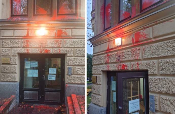 Türkiye’nin Helsinki Büyükelçiliği’ne saldırı