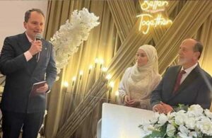 Filistin mitingine gitmeyen Fatih Erbakan çok eşliliği savunan vekilin düğününden çıktı