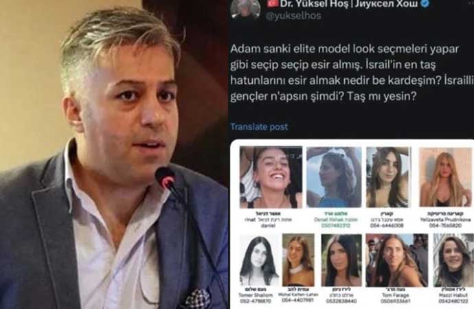 Esir alınan İsrailli kadınlar hakkında söyledikleri tepki çeken akademisyen tutuklandı