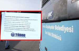 Ankara’daki özel halk otobüslerine ‘ücretsiz yolcu taşımayacağız’ yazısı asıldı