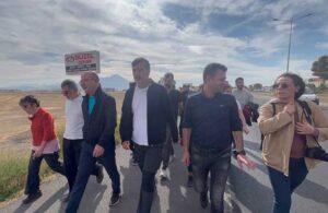 Erkan Baş’ın “Özgürlük Yürüyüşü” 18’inci gününde: Can Atalay’ın ailesi destek verdi