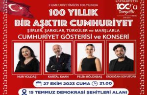 “100 Yıllık Aşktır Cumhuriyet” gösterisi 27 Ekim Cuma günü