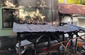 Kırşehir’de imamın arabasını ateşe verdi!