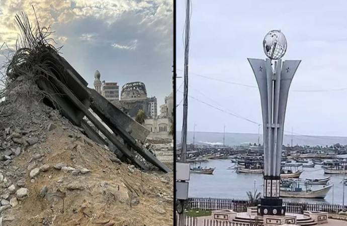 İsrail Gazze Limanı’nı ele geçirdi, Mavi Marmara Anıtı yıkıldı