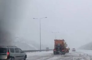 Kar çilesi başladı! Kuzey Marmara Otoyolu kapandı araçlar mahsur