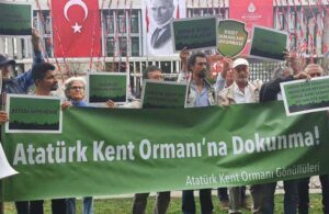 Atatürk Kent Ormanı Gönüllüleri, ormanın yapılaşmaması için bir araya geldi