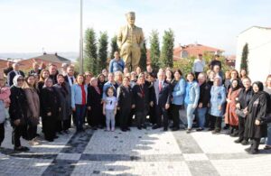 Atatürk’ün anılarında yer alan Çakmaklı’da Atatürk Anıtı açıldı