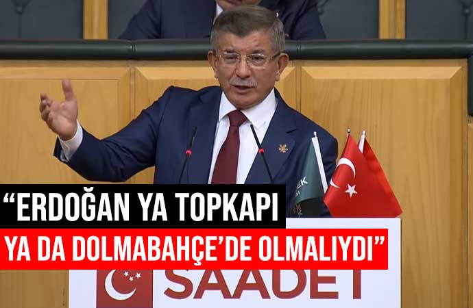Davutoğlu’ndan Türk donanmasını Vahdettin Köşkü’nde selamlayan Erdoğan’a tepki!