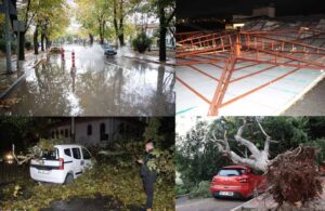Şiddetli yağış ve fırtına! Çatılar uçtu, evleri su bastı, ağaçlar devrildi