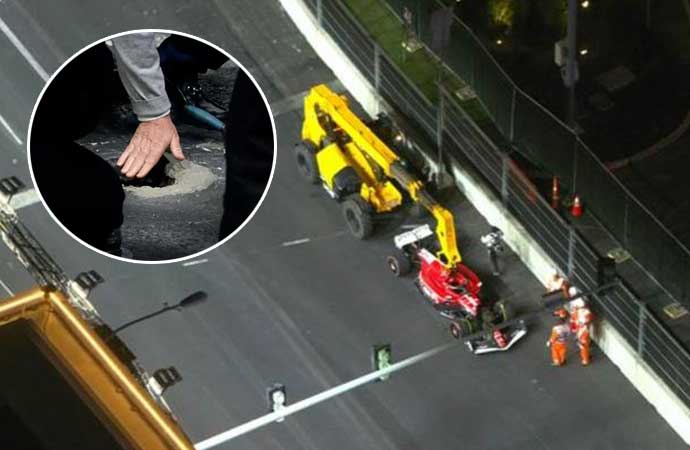 Formula 1’in 41 yıl sonra gittiği Las Vegas’ta rögar kapağı skandalı! Araç kullanılmaz hale geldi, seanslar iptal edildi