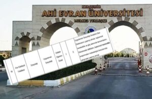 Ahi Evran Üniversitesi’nde dikkat çeken ilan