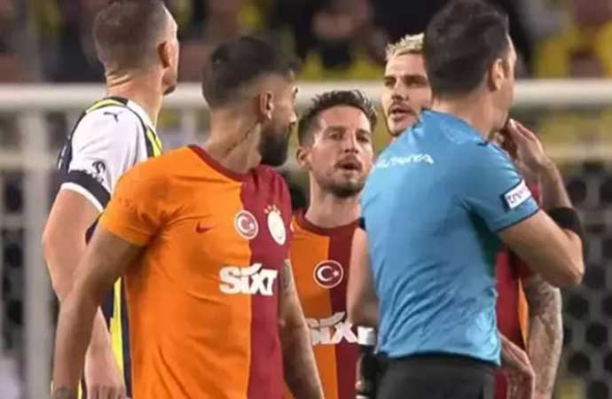 Fenerbahçe – Galatasaray derbisinde sinirler gerildi! Dzeko ve Icardi arasında tartışma