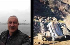 AKP ilçe başkanının cipine kaya düştü! “40 saniye ile ölümden döndük”