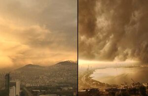 İzmir’de oluşan bulutlar görenleri hayrete düşürdü