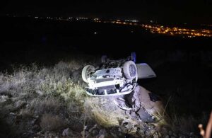 Nevşehir’de otomobil takla attı! Sürücü yaralanmadan kurtuldu