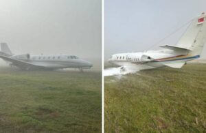 Özel jet pistten çıktı Diyarbakır uçuşlara kapatıldı