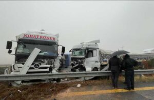 Şanlıurfa’da iki TIR ve yolcu otobüsü çarpıştı! Bir ölü dokuz yaralı