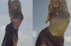 Shakira’nın doğduğu yere dev heykelini diktiler