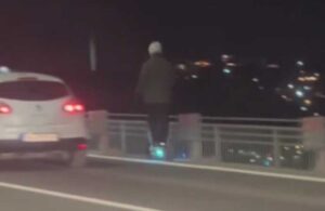Boğaziçi Köprüsü’ndeki skuter keyfi cezayla bitti