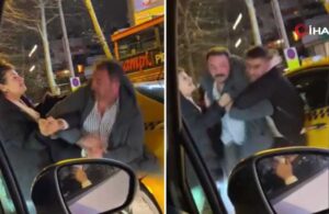 İstanbul’da ‘taksiye neden almadın’ kavgası! Cadde ringe döndü, yumruklar havada uçuştu