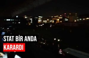 Pendikspor-Galatasaray maçında elektrik krizi! Stat karanlığa gömüldü
