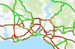 Yağış sonrası İstanbul’da trafik durdu!