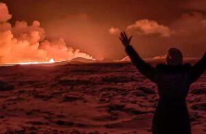 İzlanda’da yanardağ patladı! Binlerce kişi bölgeden tahliye edildi