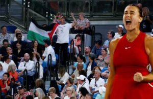 Filistin protestosu maça damga vurdu: Avustralya Açık’ta şampiyon Aryna Sabalenka