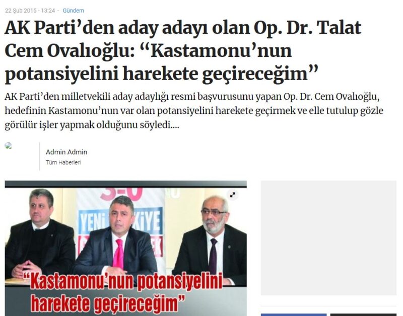 AKP, CHP, Cem Ovalıoğlu