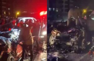 İstanbul’da refüjü aşan otomobil karşı şeritteki araca çarptı! 3 ölü, 1 ağır yaralı