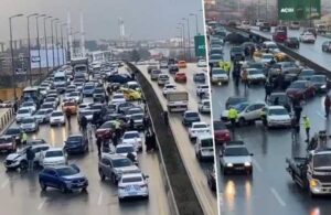 Ankara’da büyük zincirleme kaza! 26 araç birbirine girdi yaralılar var…