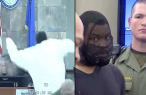 ABD’de hakime saldıran sanık duruşma salonuna maskeli zincire vurulmuş halde getirildi