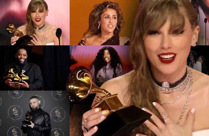 Grammy Ödülleri sahiplerini buldu! Taylor Swift tören tarihine damga vurdu