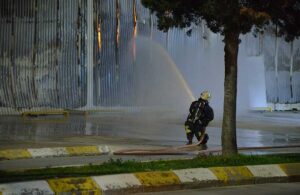 Antalya’da tersanede yangın!