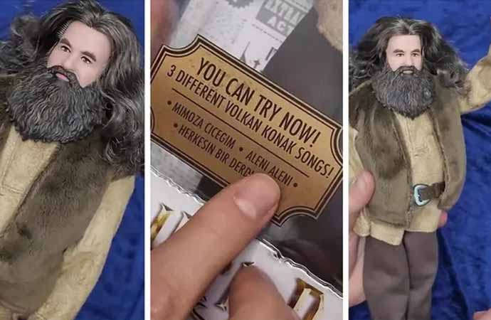 Volkan Konak şarkısı söyleyen Hagrid viral oldu!