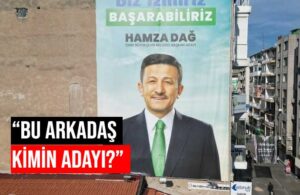AKP’nin İzmir adayı Hamza Dağ afişlerinde partisinin logosunu sakladı