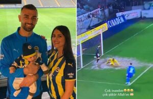 Serdar Dursun Fenerbahçe’ye golle döndü, eşi çığlık atarak kutladı