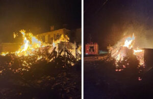 Kastamonu’da buzdolabı patladı! 2 ev yandı