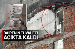 İstanbul’da yıkım sırasında yan binanın duvarının olmadığı ortaya çıktı