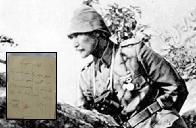 Atatürk’ün el yazısı deşifre edildi! İşte Çanakkale’deki taaruz emri