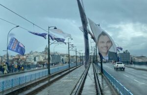 İstanbul’da tramvay seferlerine ‘Murat Kurum afişi’ engeli