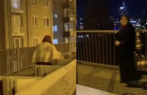 İmamoğlu’nun afişini söken kadın kameraya yakalanınca küfür etti