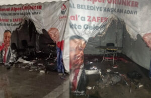Kartal’da provokasyon! Zafer Partisi’nin çadırını yakan şüpheli yakalandı