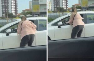 Din kültürü öğretmeni trafikte tartıştığı kadını yumrukladı! ‘Araçta çocuklarım var git’