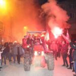 CHP’li Ahmet Akın’a Şamlı’da traktör konvoyuyla karşılama