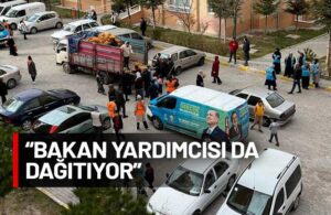 AKP seçim öncesi belediye işçilerine patates dağıttırıyor!