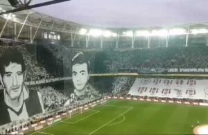 Beşiktaş taraftarından Galatasaray derbisi öncesi koreografi şovu