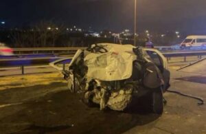 İstanbul’da hafriyat kamyonu otomobille çarpıştı! Beş yaralı