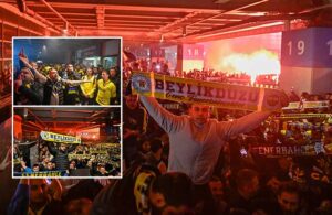 Trabzon’da saldırıya uğrayan Fenerbahçe İstanbul’da böyle karşılandı