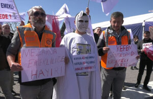 İstanbul’da ‘kefenli’ eylem: Mezarda emekli olmak istemiyoruz